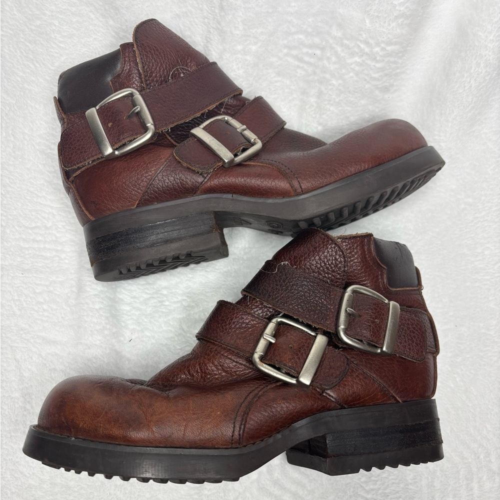 Colorado Genuine leather shoes with decoartive belts, Ankle booties, Boho